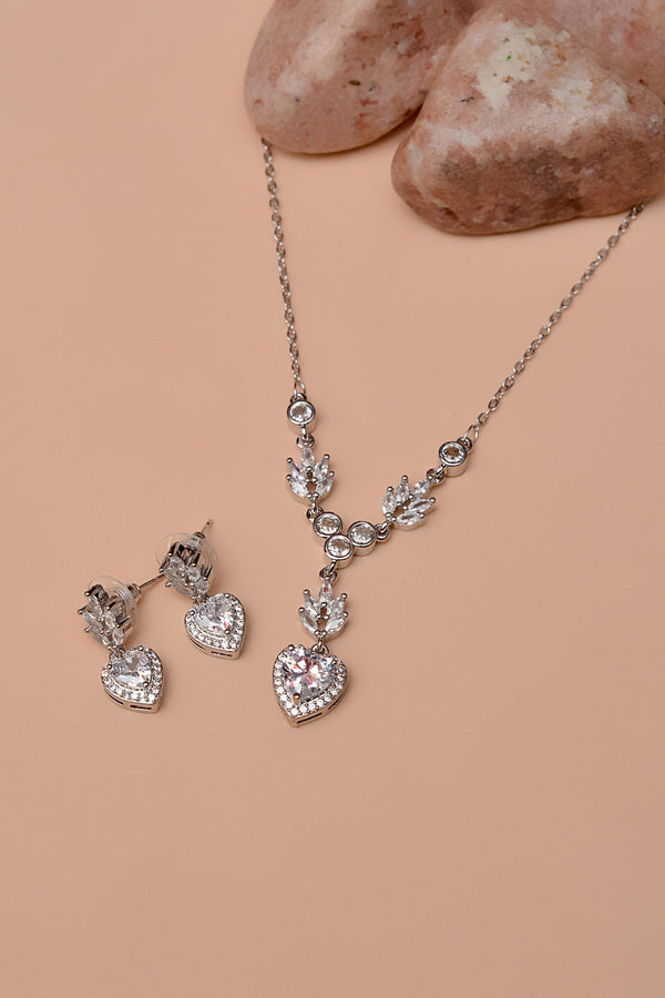 Daily Wear Silver Locket Set