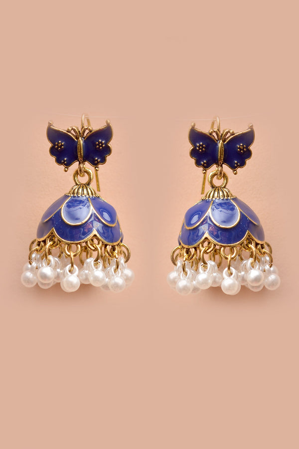 Daily Wear Blue Earrings