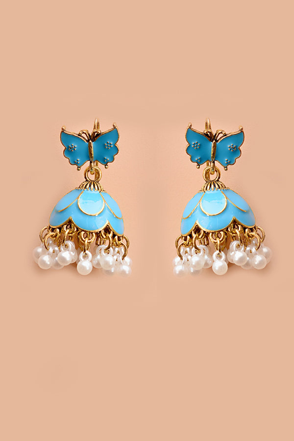 Daily Wear Blue Earrings