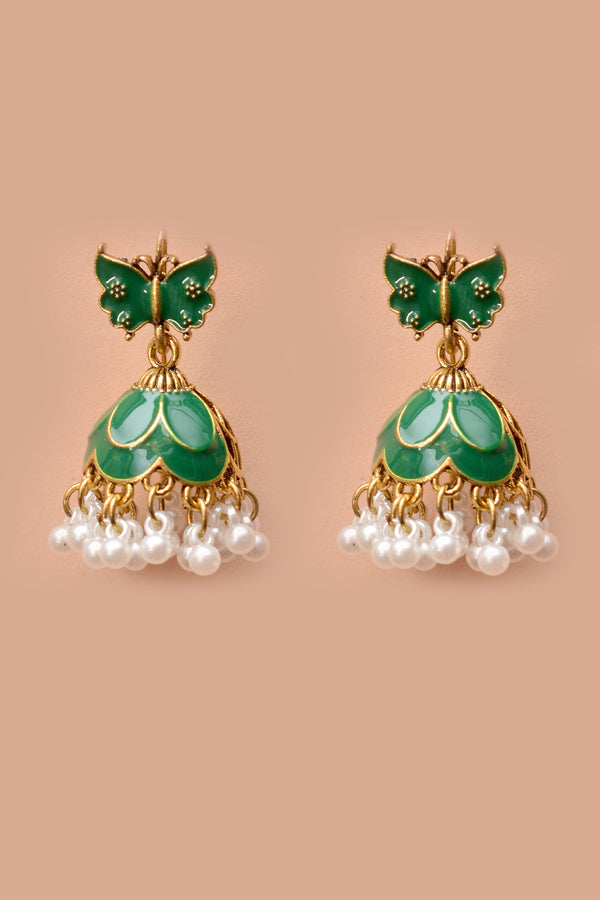 Daily Wear Green Earrings