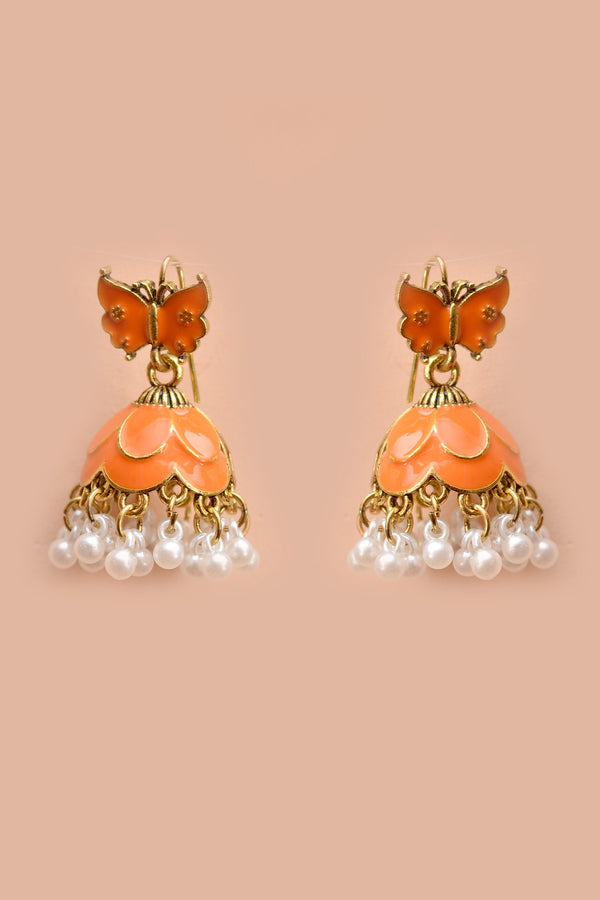 Daily Wear Orange Earrings