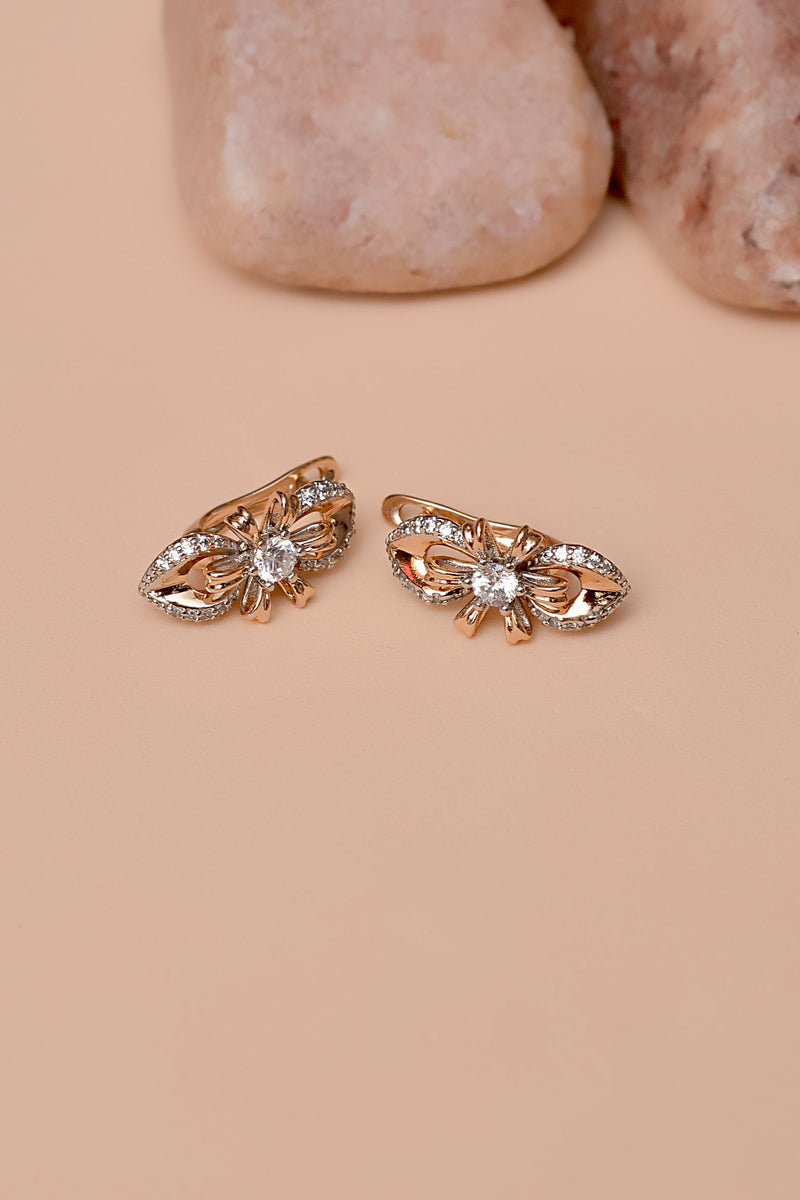 Daily Wear Dual Tone Hoop Earrings