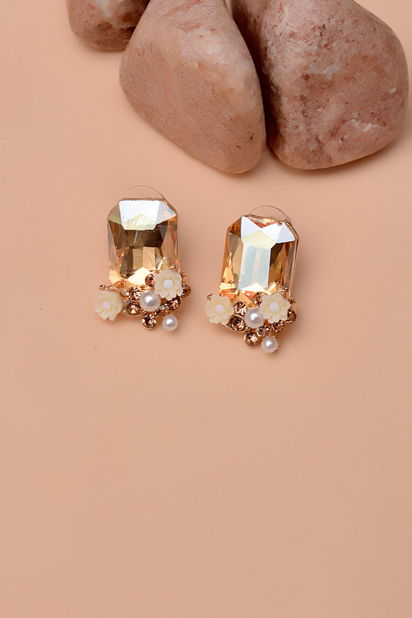 Daily Wear Champagne Earrings