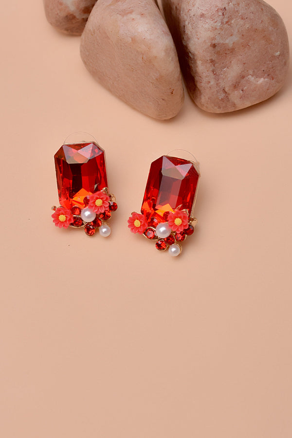 Daily Wear Red Earrings