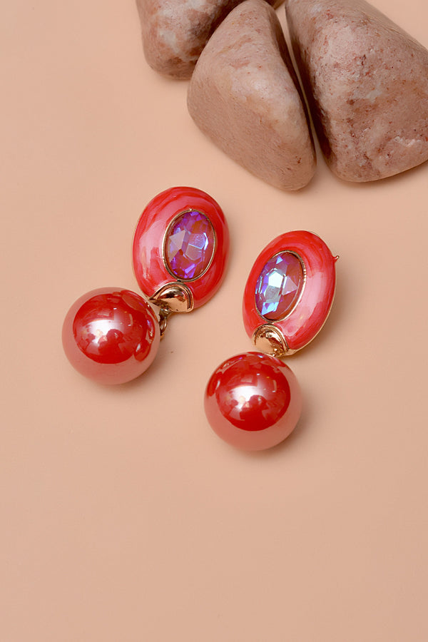 Daily Wear Red Earrings