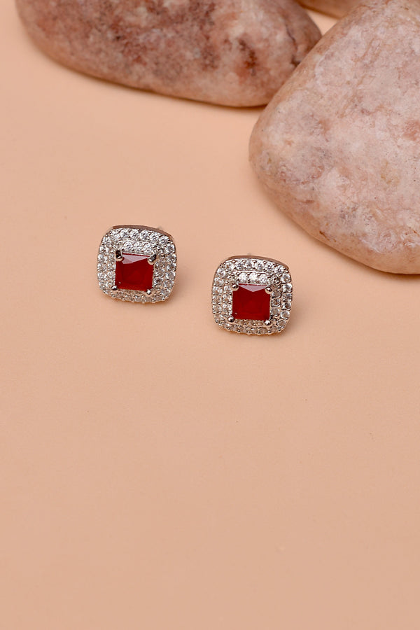 Daily Wear Red Ear Studs