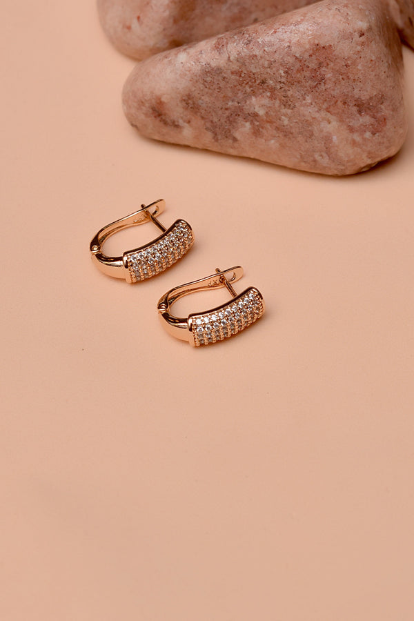 Daily Wear Dual Tone Hoop Earrings
