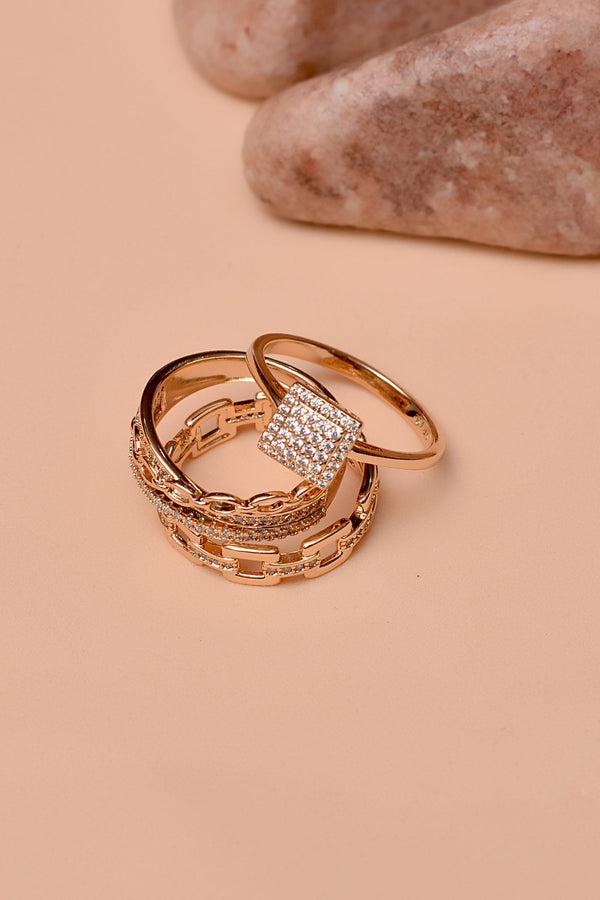 Size 8 Daily Wear Golden Ring
