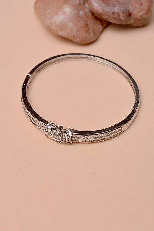 Daily Wear Silver Karra Bangle