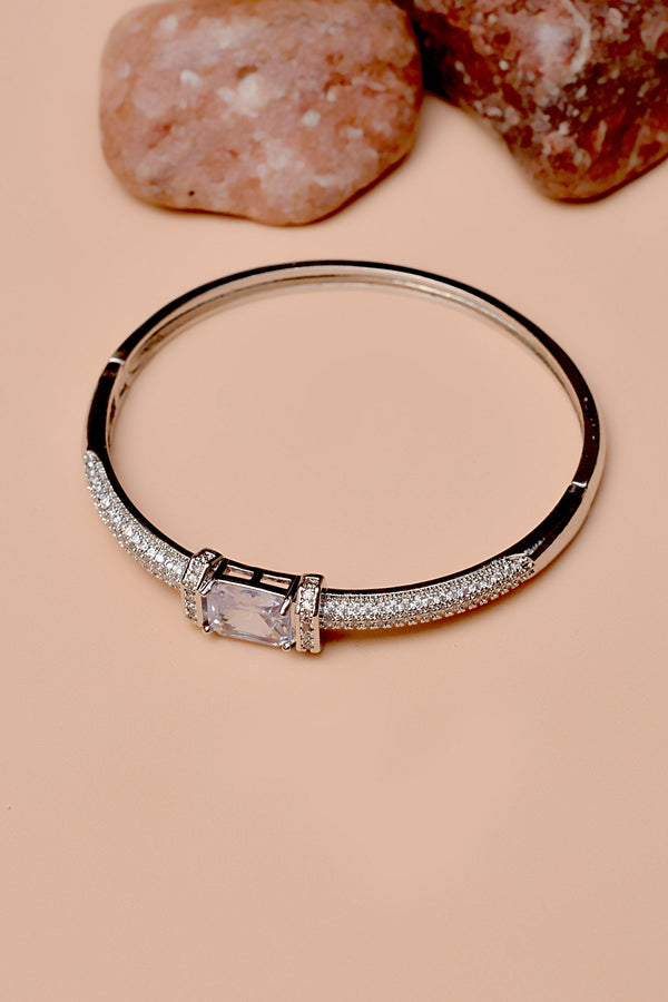 Daily Wear Silver Karra Bangle