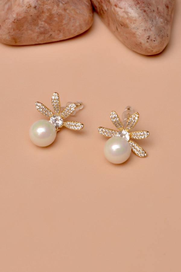 Daily Wear Golden Earrings