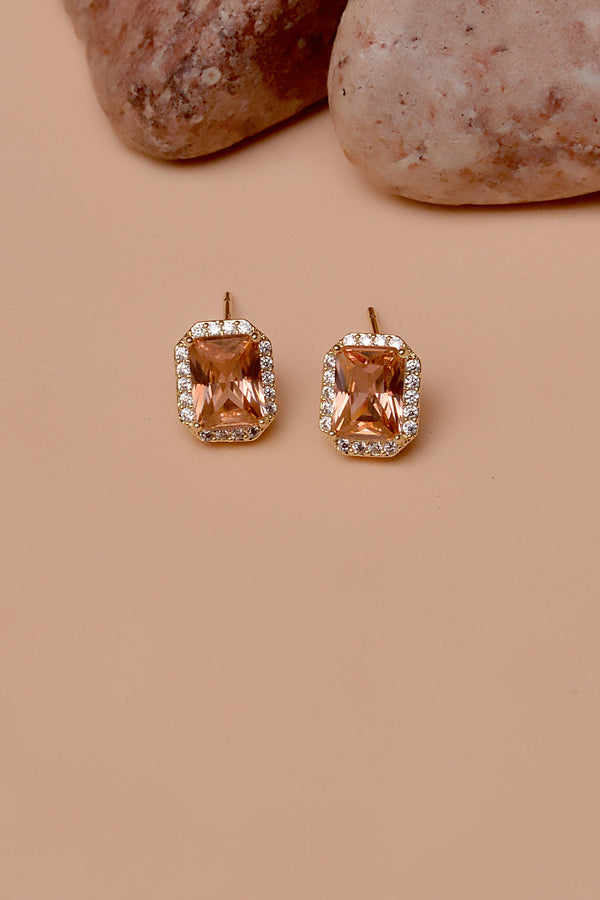 Daily Wear Champagne Ear Studs
