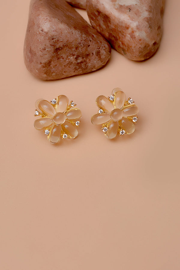 Daily Wear Peach Earrings