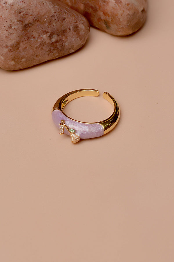 Size 0 Daily Wear Purple Ring