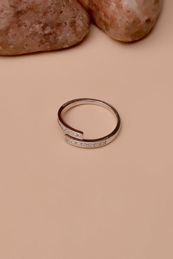 Size 0 Daily Wear Silver Ring