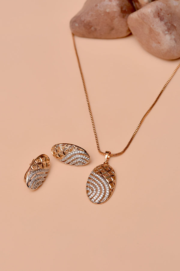 Daily Wear Dual Tone Locket Set