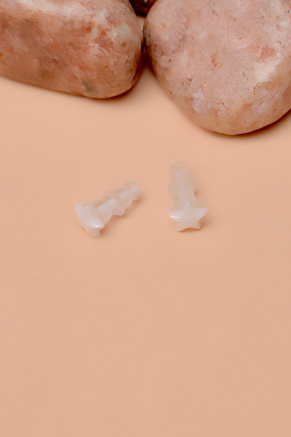 Daily Wear White Ear Studs