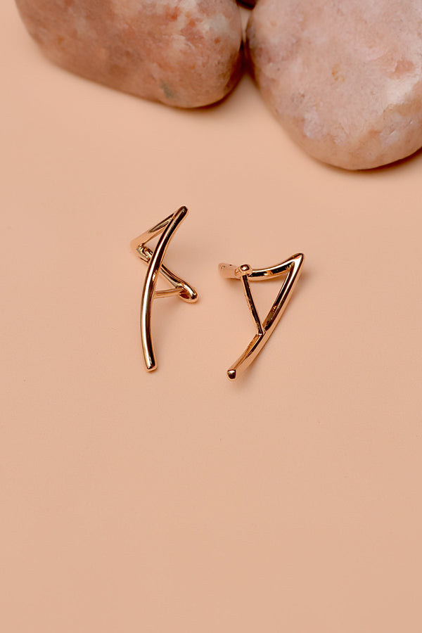 Daily Wear Golden Earrings