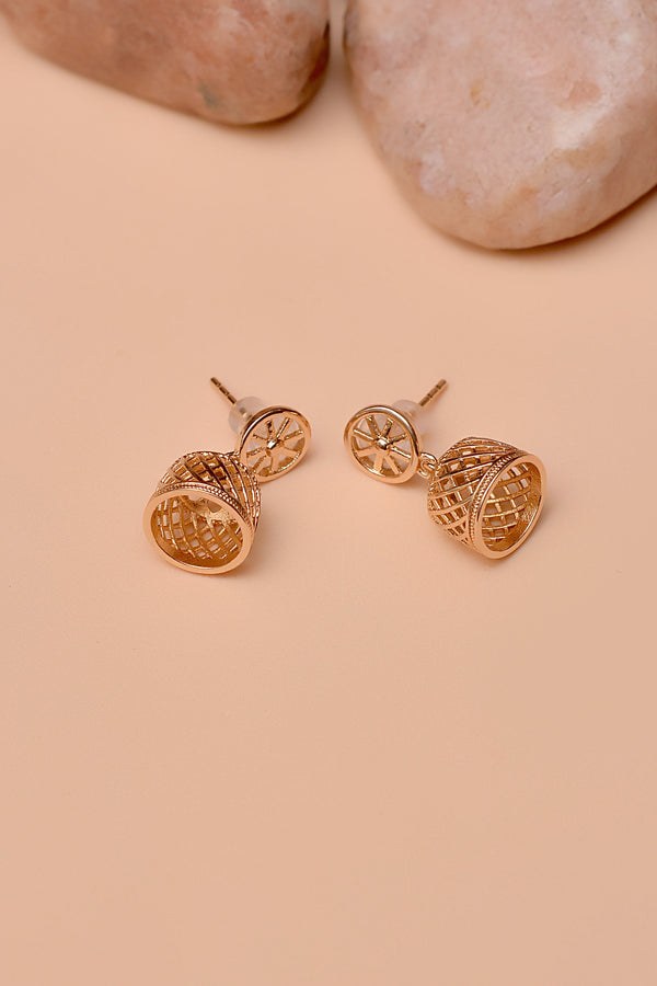Daily Wear Golden Earrings