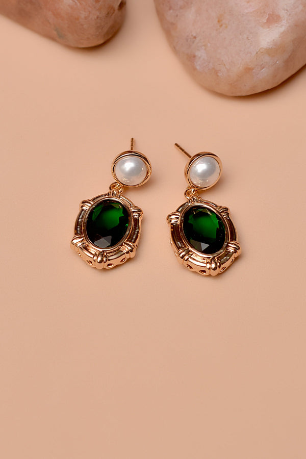 Daily Wear Green Earrings