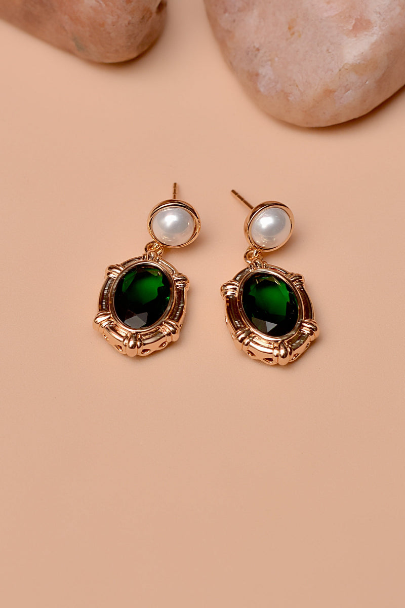 Daily Wear Green Earrings