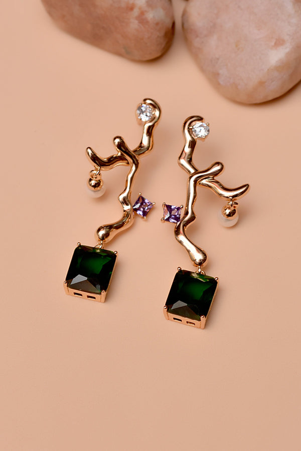 Daily Wear Green Earrings