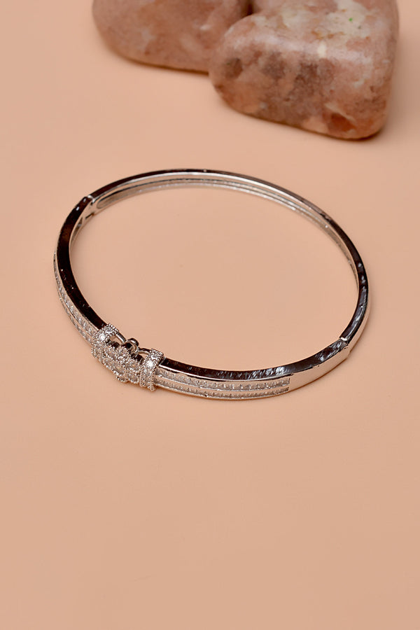 Daily Wear Silver Karra Bangle