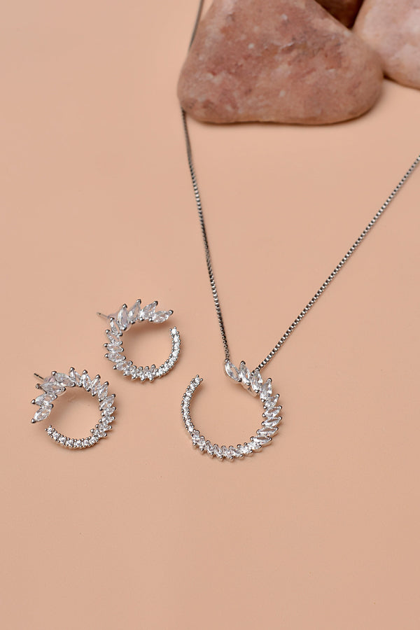 Daily Wear Silver Locket set