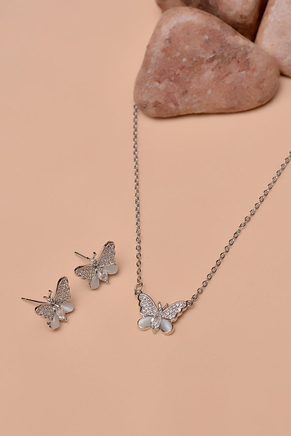 Daily Wear Silver Locket set