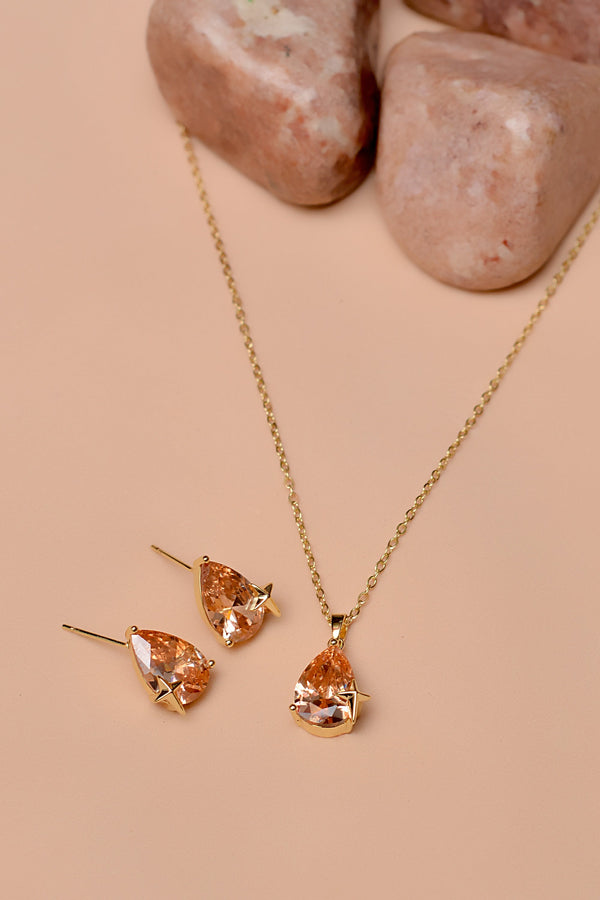 Daily Wear Champagne Locket Set
