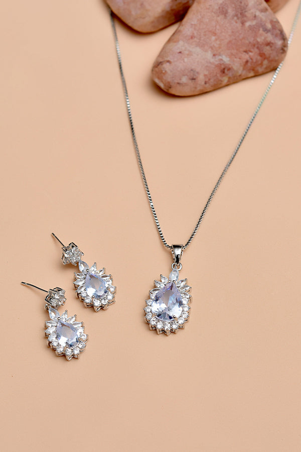 Daily Wear Silver Locket set