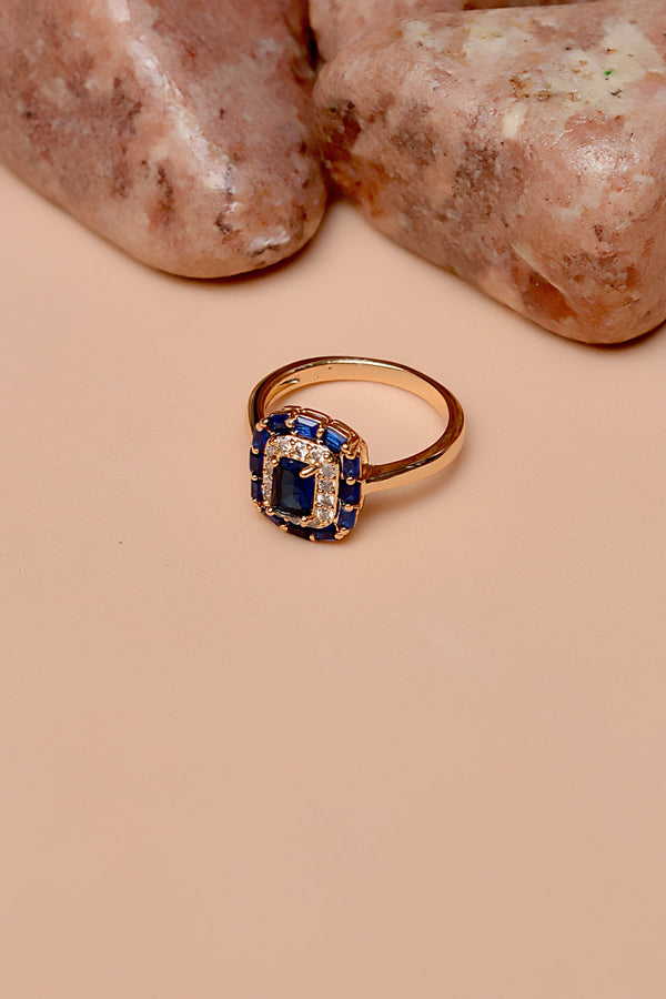 Size 7 Daily Wear Blue Ring