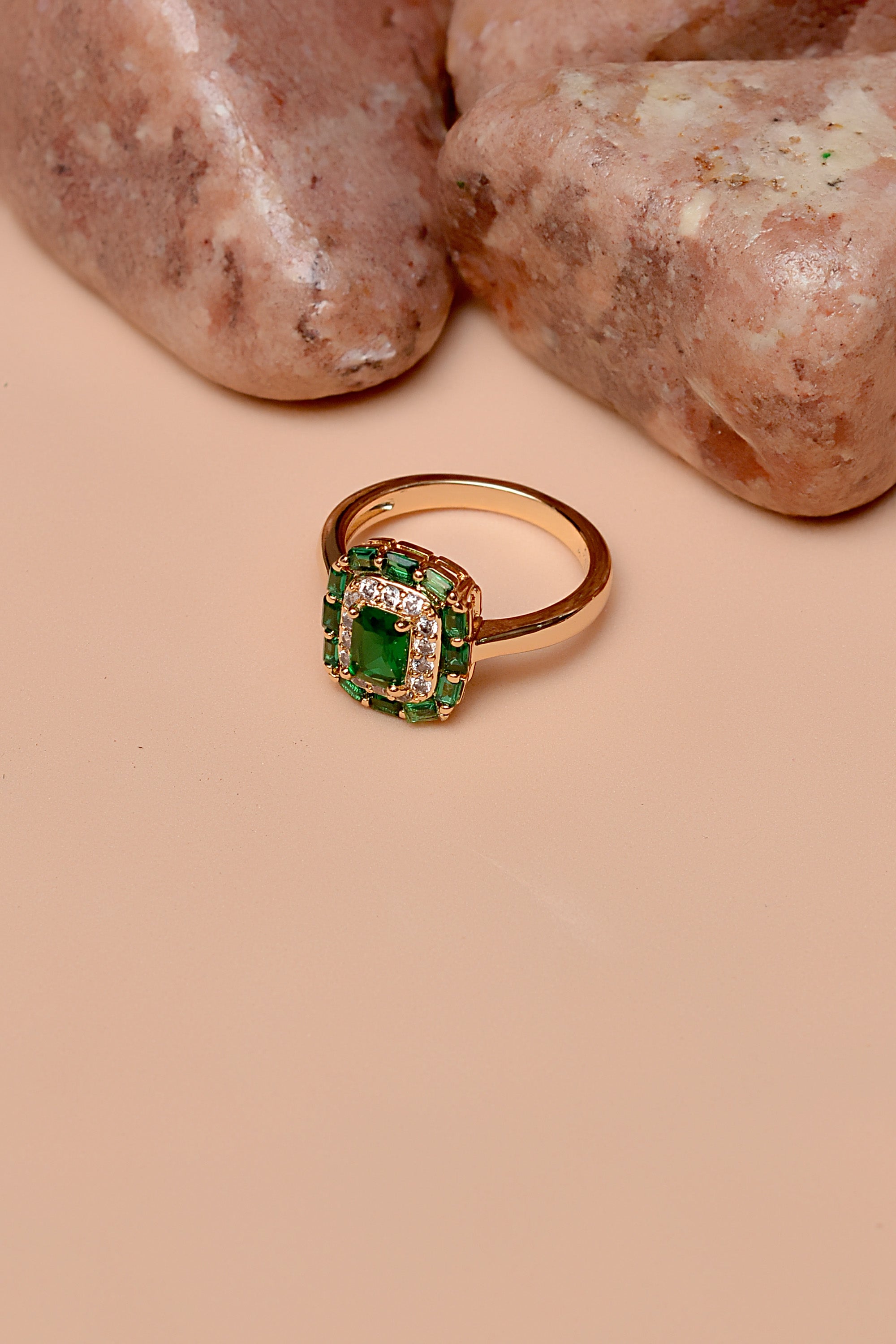 Green Ring Add Size 10 Daily Wear Green Ring – Anzay Jewellery