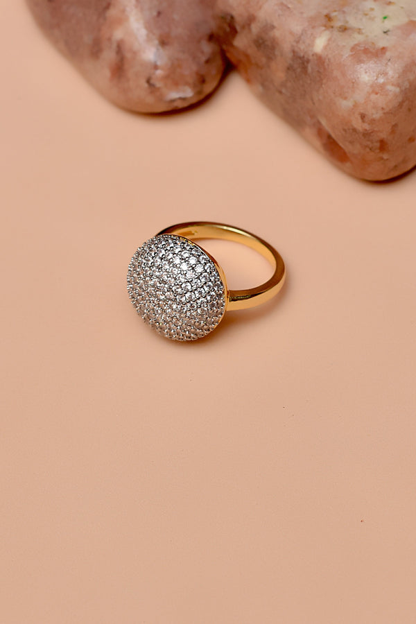 Size 8 Daily Wear Golden Ring