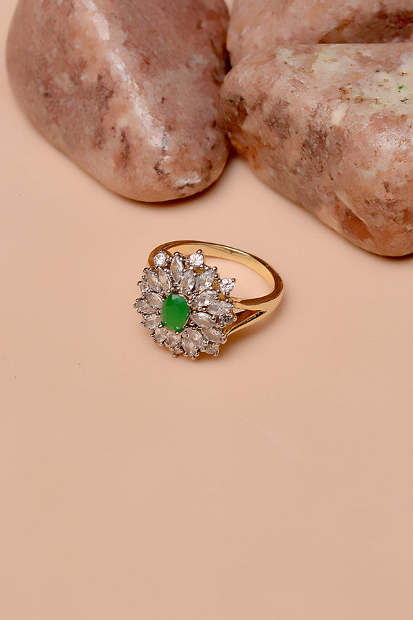 Size 9 Daily Wear Green Ring
