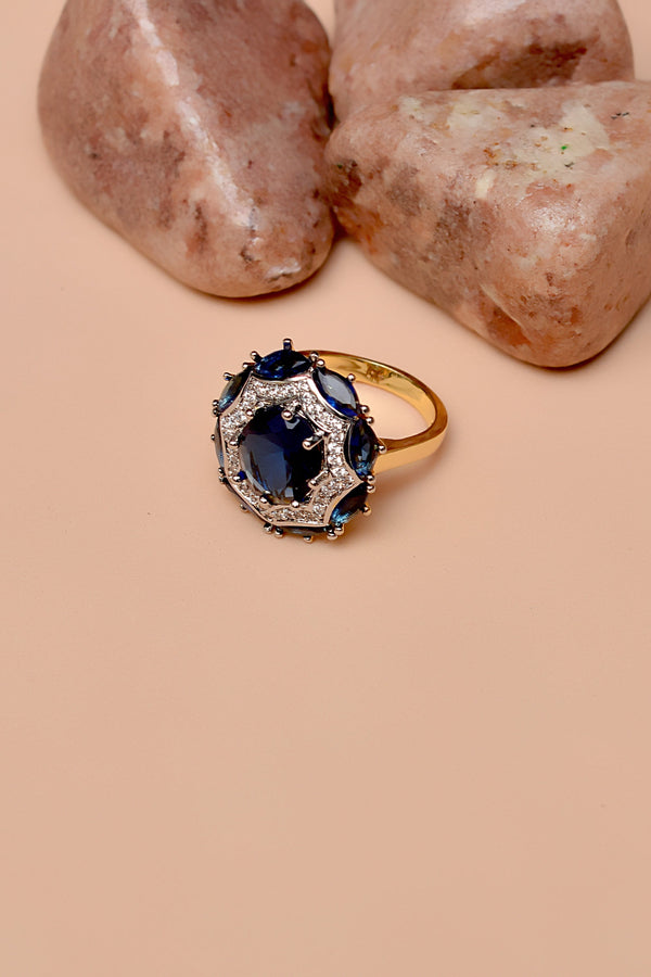 Size 8 Daily Wear Blue Ring