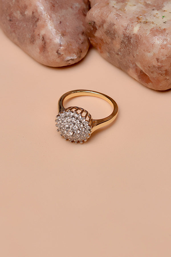 Size 9 Daily Wear Golden Ring