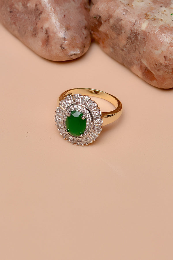 Size 9 Daily Wear Green Ring