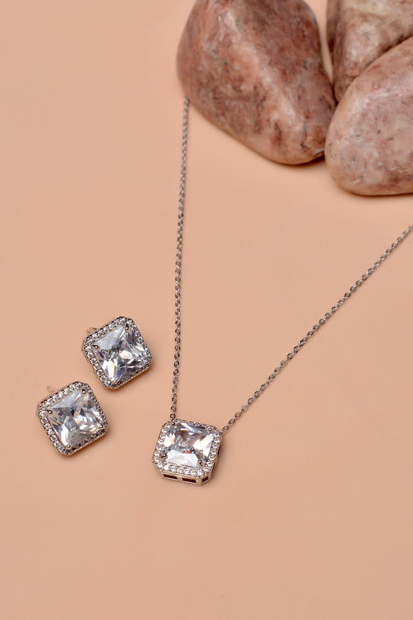 Daily Wear Silver Locket set