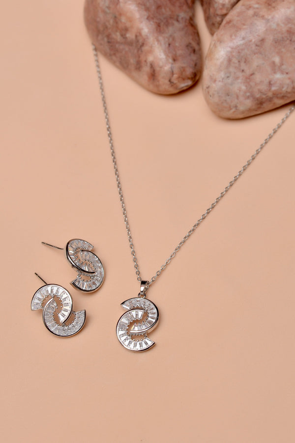 Daily Wear Silver Locket set