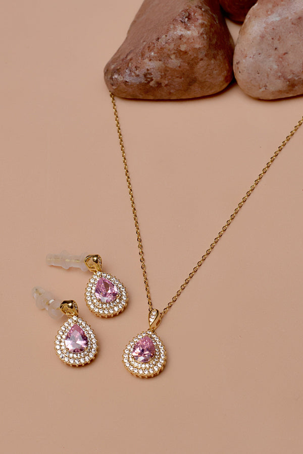 Daily Wear Pink Locket Set