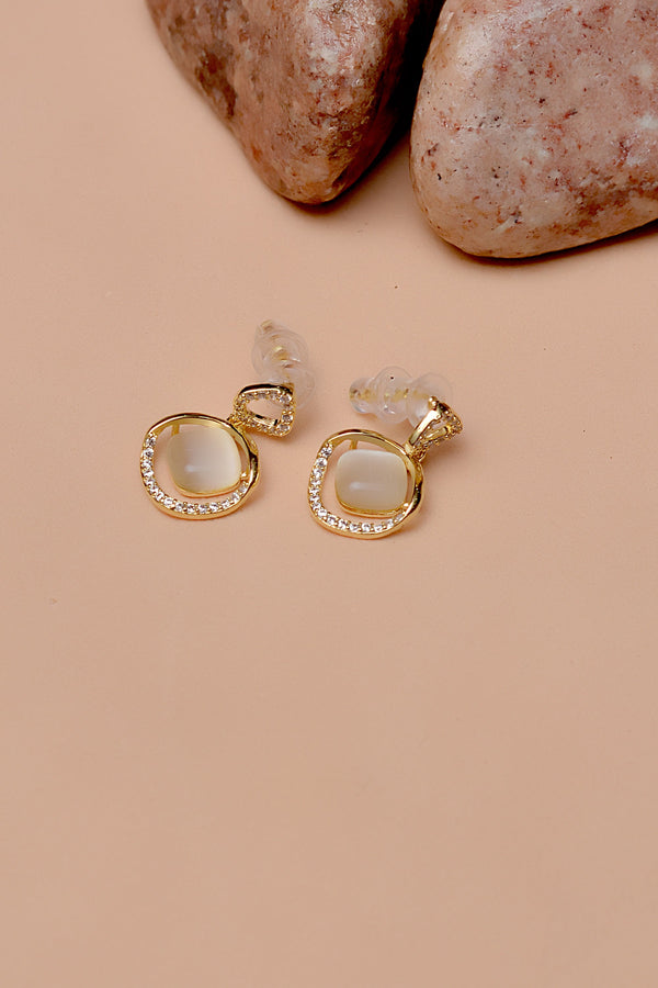 Daily Wear Golden Earrings