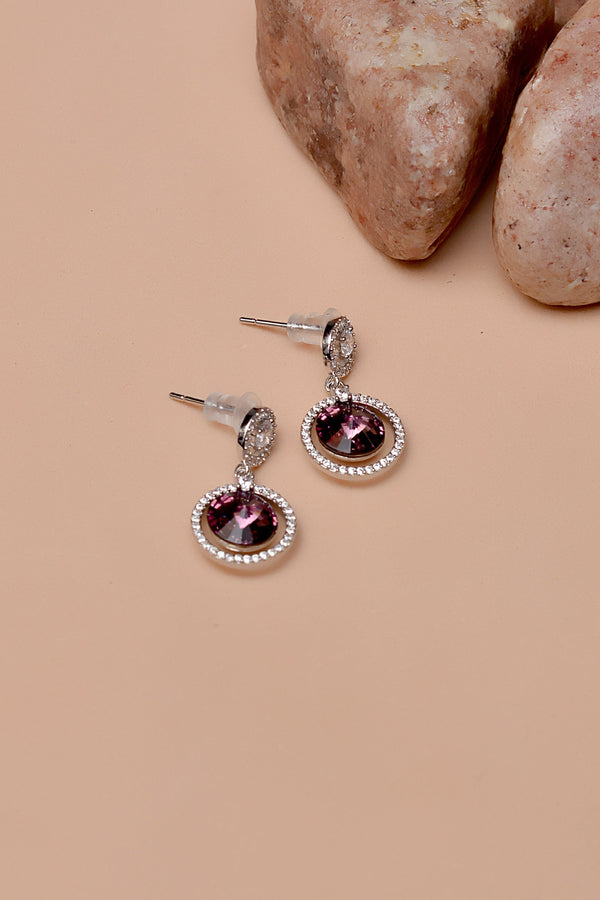 Daily Wear Purple Earrings