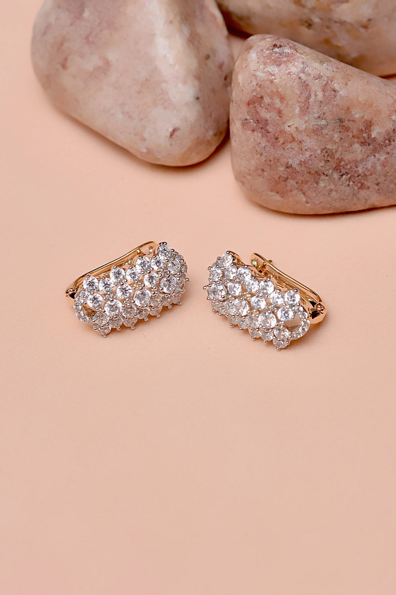 Daily Wear Dual Tone Hoop Earrings