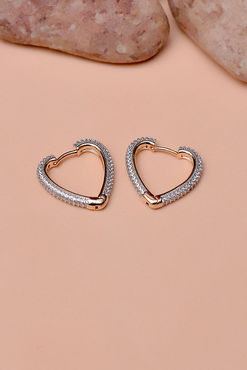 Daily Wear Dual Tone Hoop Earrings