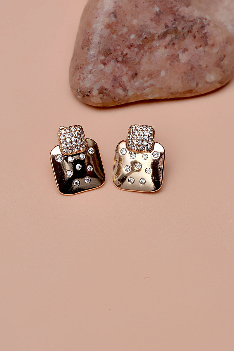 Daily Wear Dual Tone Hoop Earrings