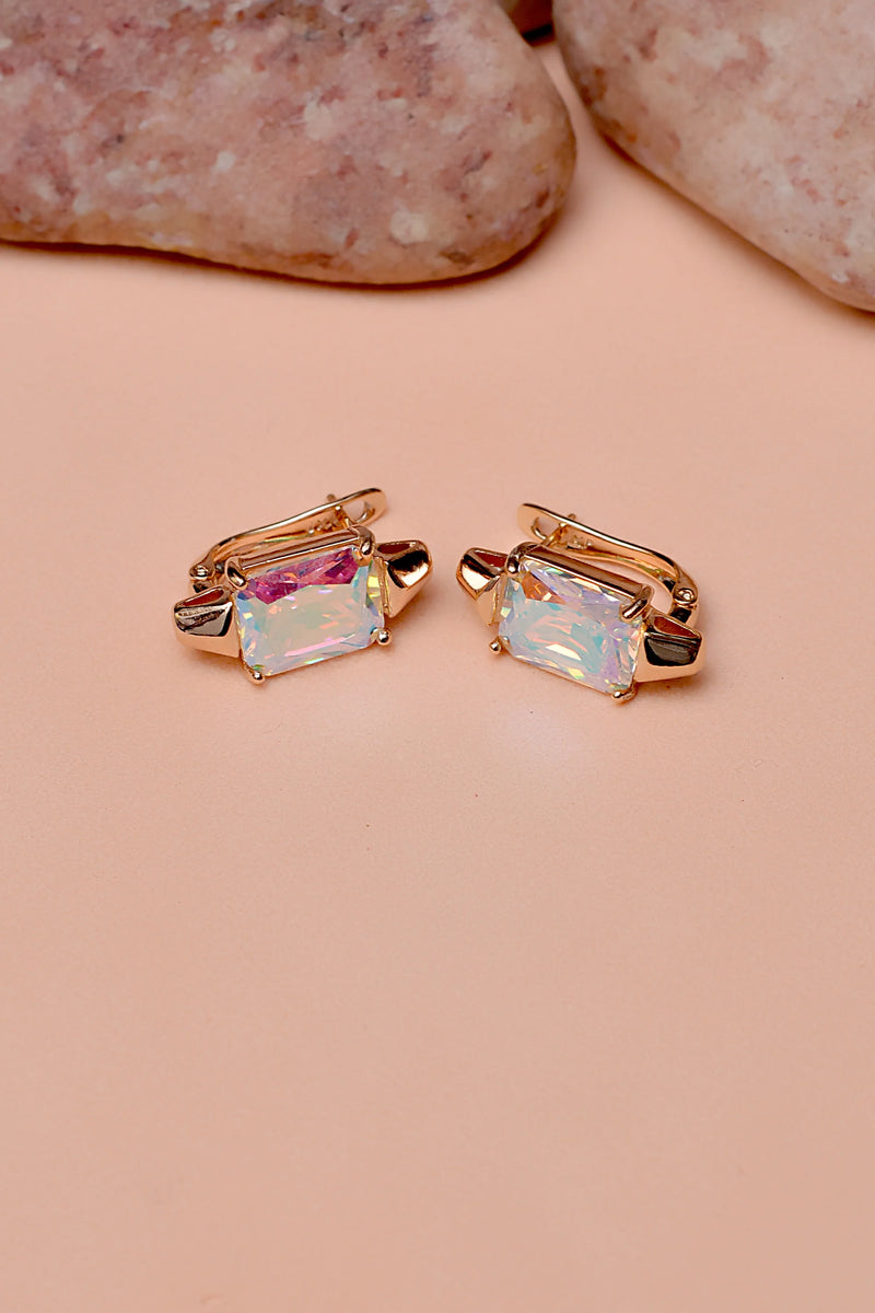 Daily Wear Dual Tone Hoop Earrings
