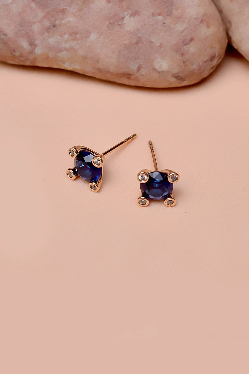 Daily Wear Blue Hoop Earrings
