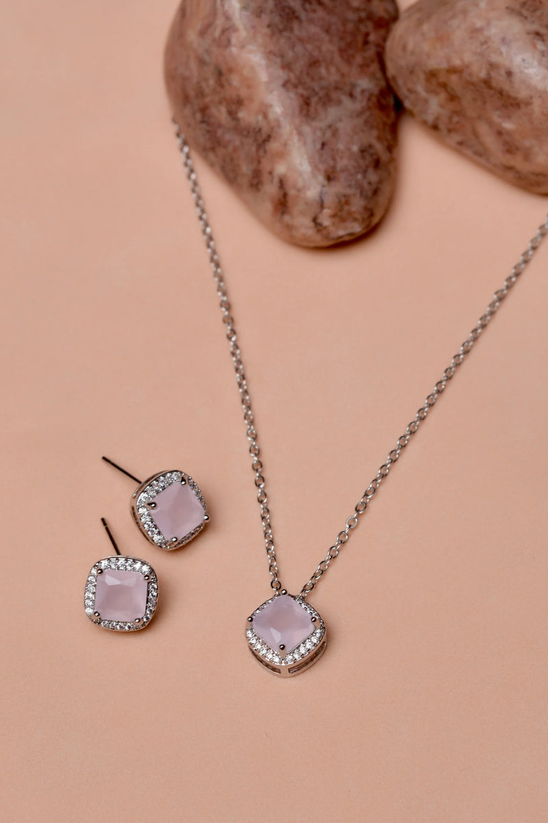 Daily Wear Pink Locket Set
