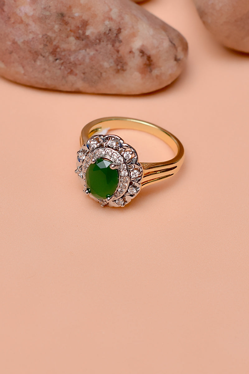 Daily Wear Emerald Green Ring